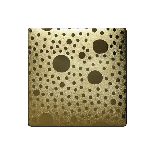 Mirror Art Bead Blasted Tin-Brass YS-2017 