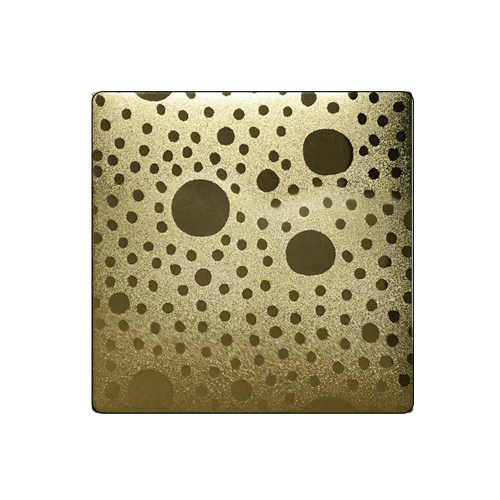 Mirror Art Bead Blasted Tin-Brass YS-2017