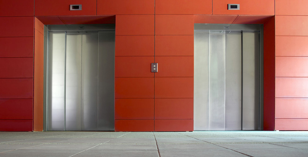 Elevator door types